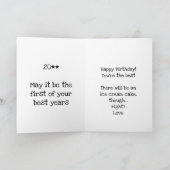 Sie haben ein legendäres Ausmaß an Sarkasmus errei Karte (Innenseite)