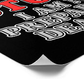 Sie haben ein Niveau von Dummköpfen eröffnet Poster (Ecke)