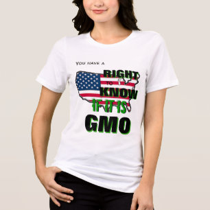 Sie haben ein Recht darauf zu wissen, ob es GVO is Tri-Blend Shirt