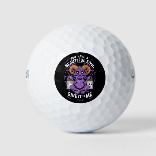 Sie haben ein schönes Soul Satanic Baphomet Golfball (Vorderseite)