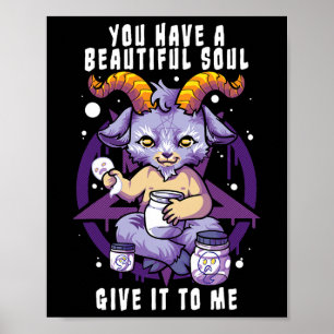 Sie haben ein schönes Soul Satanic Baphomet Hallow Poster