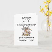 Sie haben ein weiteres Jahr überlebt! Grumpy Cat, Karte (Gelbe Blume)