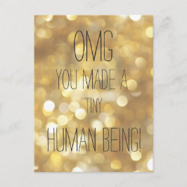 Sie haben ein winziges menschliches Zitat gemacht  Postkarte