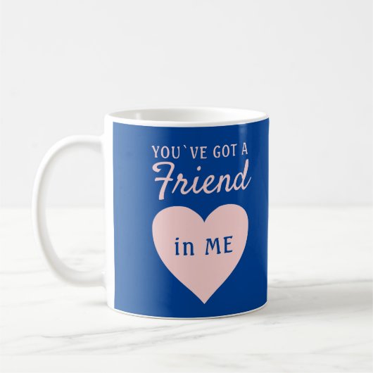 Sie haben eine Freundschaft mit Blue Pink Herzfreu Kaffeetasse (Links)