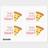 Sie haben eine Pizza auf meiner Liebe got Rechteckiger Aufkleber (Blatt)