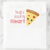 Sie haben eine Pizza auf meiner Liebe got Rechteckiger Aufkleber (Tasche)