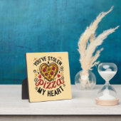 Sie haben eine Pizza "Mein Herz" gestohlen - Funny Fotoplatte (InSitu)