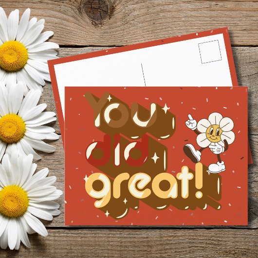 Sie haben eine tolle Retro-Aktion gemacht Postkarte