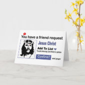 Sie haben einen Freund-Antrag vom Jesus Christus Karte (Gelbe Blume)