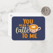 Sie haben einen Latte-Funny-Kaffee Niedlichen Vale Mitteilungskarte (Vorderseite/Rückseite Beispiel)
