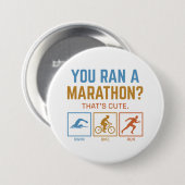 Sie haben einen Marathon durchgeführt Button (Vorne & Hinten)