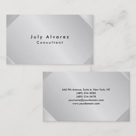 Sie haben einen Minimalistischen modernen Schlicht Visitenkarte (Vorne/Hinten)