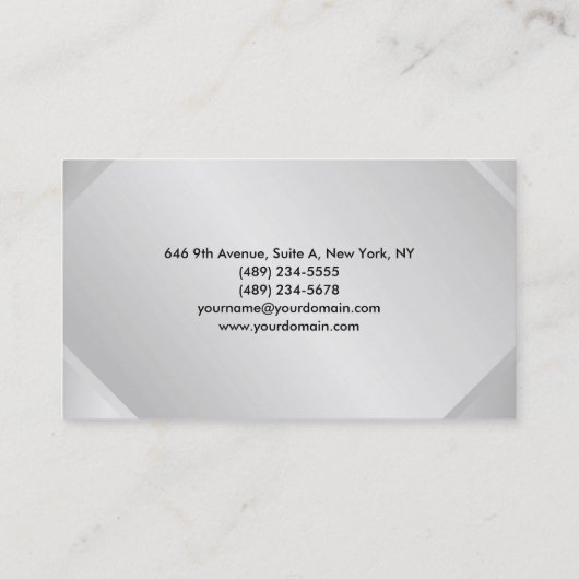 Sie haben einen Minimalistischen modernen Schlicht Visitenkarte (Rückseite)