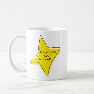 Sie haben einen Versuch unternommen - gelber Star Kaffeetasse