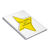 Sie haben einen Versuch unternommen - gelber Star Notizblock (Rechte Seite)