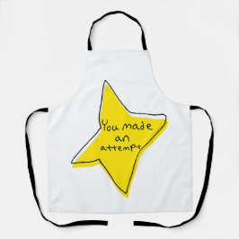 Sie haben einen Versuch unternommen - gelber Star Schürze