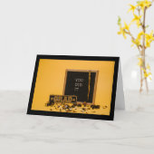 Sie haben es als Grußkarte gemacht Karte (Gelbe Blume)