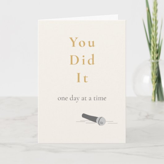 Sie haben es ein Jahr in Sobré gemacht Karte (Vorderseite)