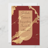 Sie haben es gemein Abschluss-Karte gemeistert Ankündigung (Rückseite)