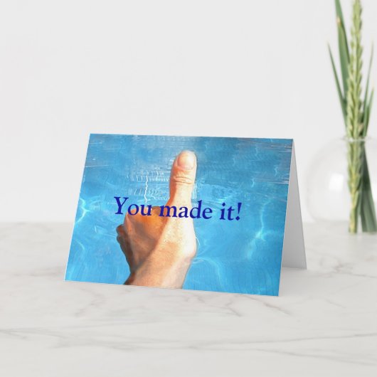 Sie haben es geschafft karte (Vorderseite)