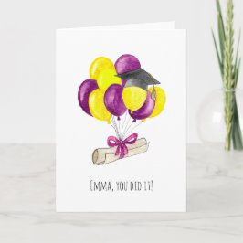 Sie haben es getan, Abschluss-Karte mit Personalis Dankeskarte