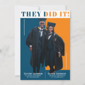 Sie haben es getan! Einladung zur Doppelstudienzei (Vorderseite)