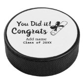 Sie haben es getan Glückwunsch Abschluss geben Stu Eishockey Puck (3/4)