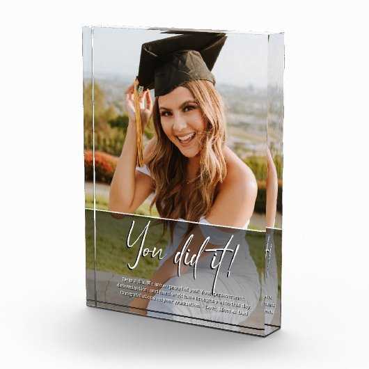 Sie haben es Graduiert Custom Foto Sehr geehrter G (Rechts)