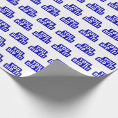 Sie haben es mit blauem Zeichen getan Geschenkpapier (Ecke)