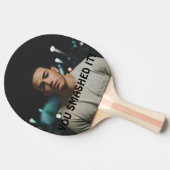 Sie haben es Personalisierten Glückwunsch gestrich Tischtennis Schläger (Seitenansicht)