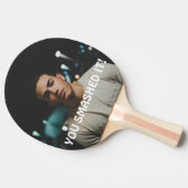 Sie haben es Personalisierten Glückwunsch gestrich Tischtennis Schläger (Seitenansicht)