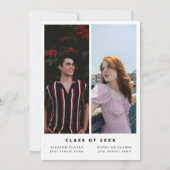 Sie haben es Skript Minimal Foto Double Abschluss Einladung (Rückseite)