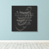 Sie haben Flügel Rumi Weisheit Leinwanddruck (Insitu (Holzboden))