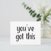 Sie haben Folgendes Got: Inspirierend, Einfach Pep Postkarte (Stehend Vorderseite)