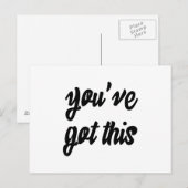 Sie haben Folgendes Got: Inspirierend, Einfach Pep Postkarte (Vorne/Hinten)