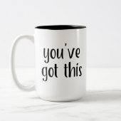 Sie haben Folgendes Got: Inspirierend, Einfach Pep Zweifarbige Tasse (Links)