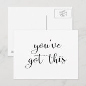 Sie haben Folgendes Got: Inspirierend, Einfaches P Postkarte (Vorne/Hinten)