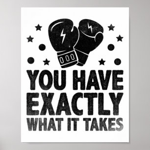 Sie haben genau das, was Boxer Sport Athlet brauch Poster