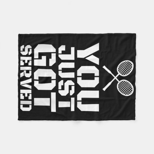 Sie haben gerade ein Zitat-Shuttle-Geschenk Badmin Fleecedecke (Vorderseite (Horizontal))