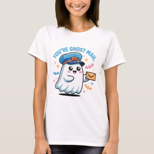 Sie haben Ghost Mail Halloween Ghost Mail Carrier T-Shirt