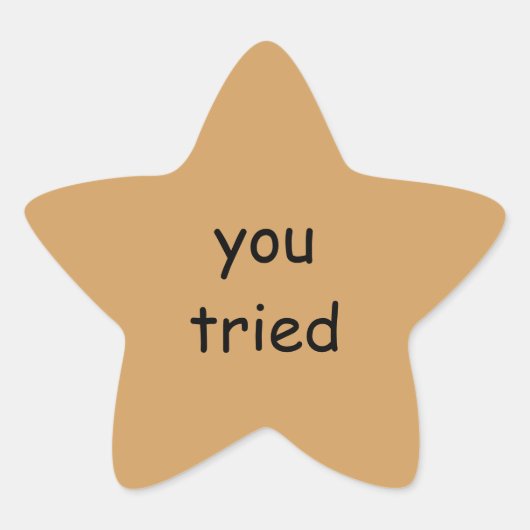 Sie haben Gold Star Stickers ausprobiert (Vorderseite)