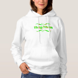 Sie haben grüne Wirbel Hoodie