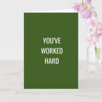 Sie haben hart gearbeitet, vor der Kurve, Glückwun