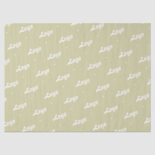 SIE HABEN IHR LOGO STILVOLL MODERN HELL OLIVGRÜN A SEIDENPAPIER