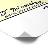 Sie haben Ihre Calciumtabletten nicht eingenommen Poster (Ecke)