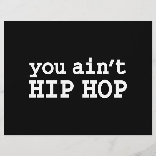Sie haben kein HIP HOP Flyer (Vorne)
