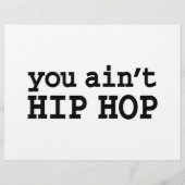 Sie haben kein HIP HOP Flyer (Hinten)