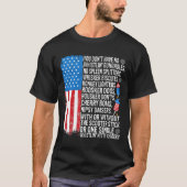 Sie haben kein Pfeifen Bunglools US-Flagge 4. T-Shirt (Vorderseite)