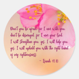 Sie haben keine Angst vor Christlichem Bläschen Runder Aufkleber