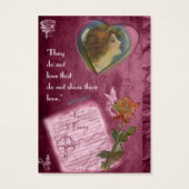 Sie haben keine Liebe... Geschenkanhänger (Rückseite)